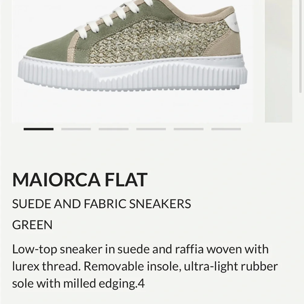 Voile Blanche MAIORCA FLAT SUEDE AND FABRIC SNEAKERS EU38
